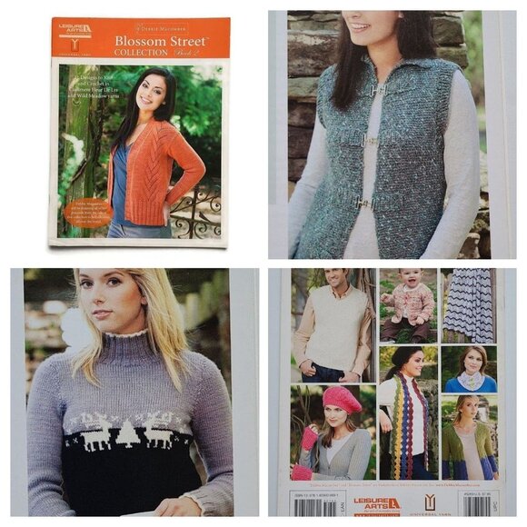 5/$10 Knitting Pattern Booklet Blossom Street Collection 2 Macomber Sweaters - Picture 1 of 10
